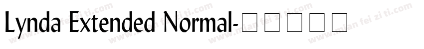 Lynda Extended Normal字体转换